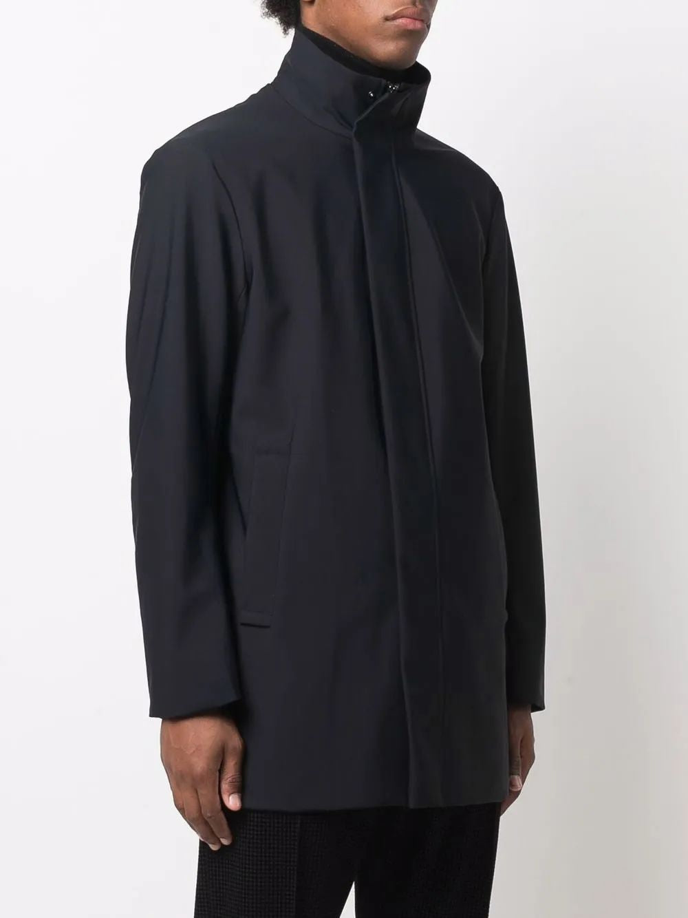 EMPORIO ARMANI Elastan Trench Coat for Men