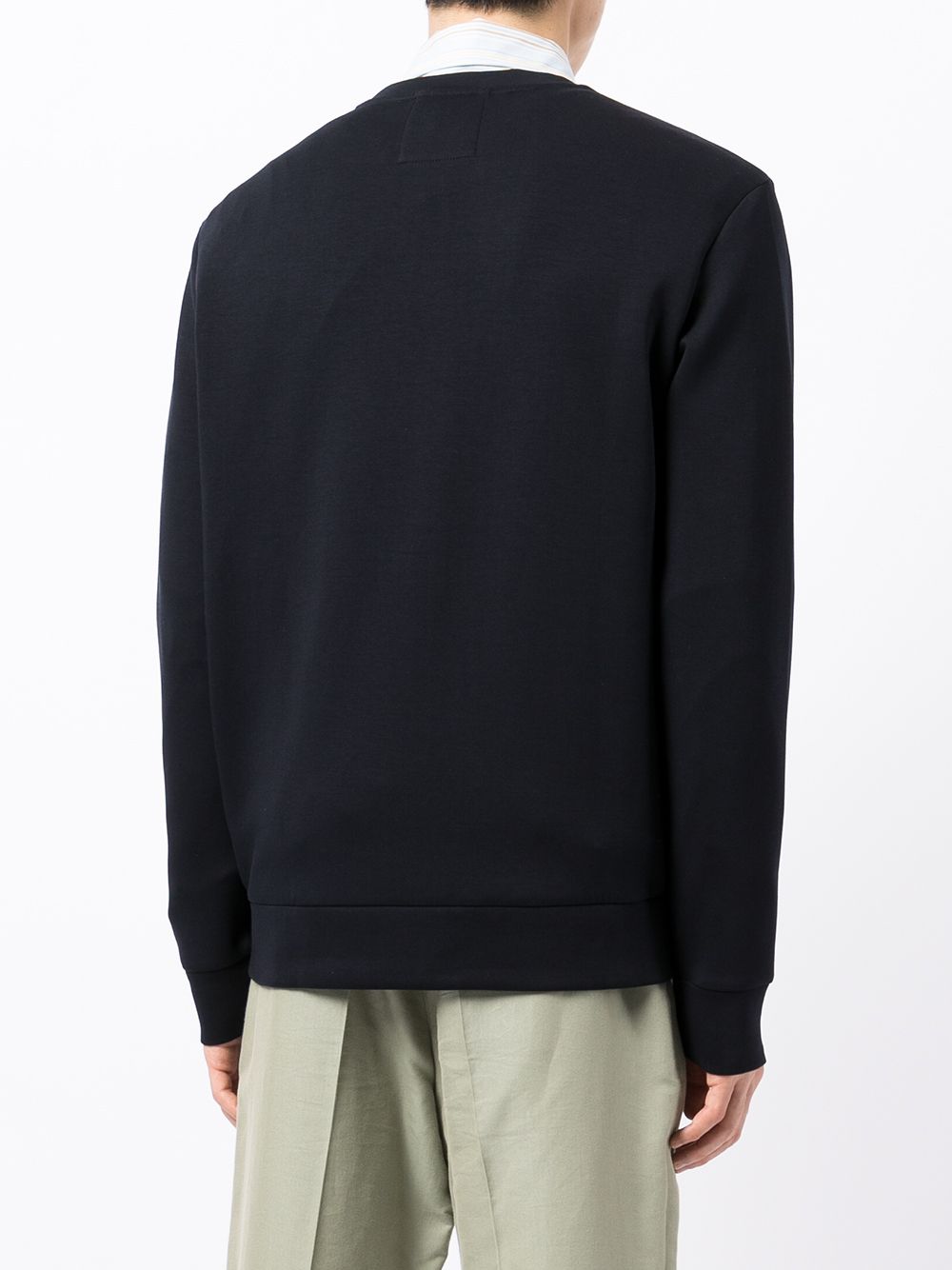 EMPORIO ARMANI Crewneck Sweatshirt with Ribbed Detailing - FW25