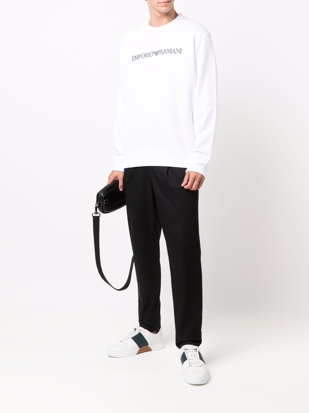 EMPORIO ARMANI Logo Cotton Sweatshirt for Men