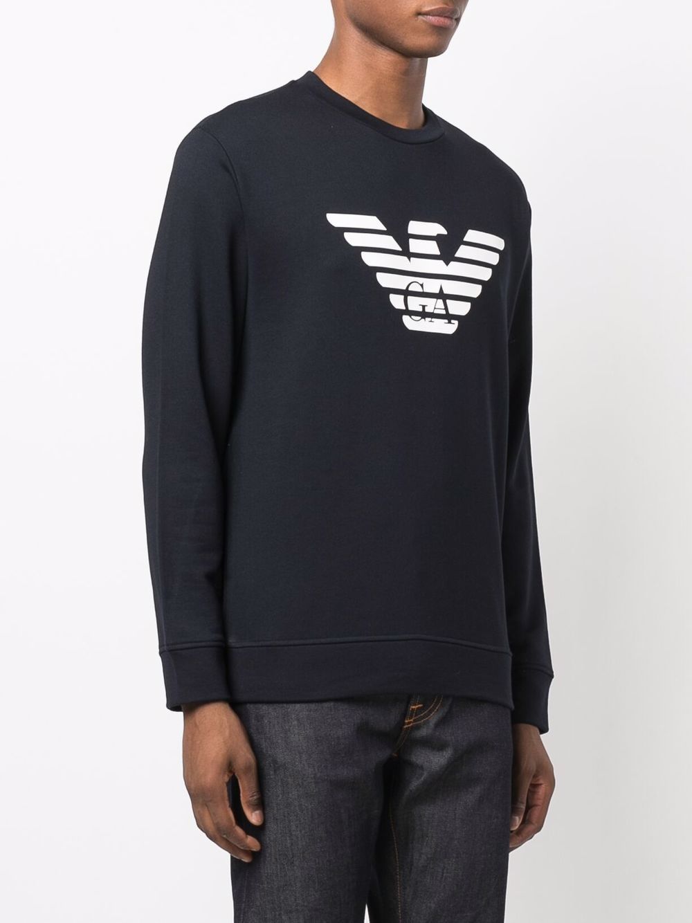 EMPORIO ARMANI Logo Cotton Sweatshirt for Men