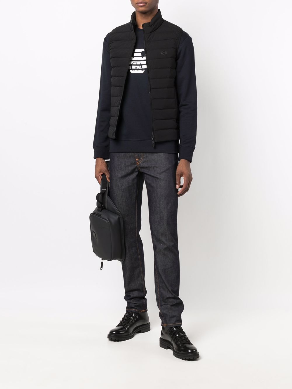 EMPORIO ARMANI Logo Cotton Sweatshirt for Men