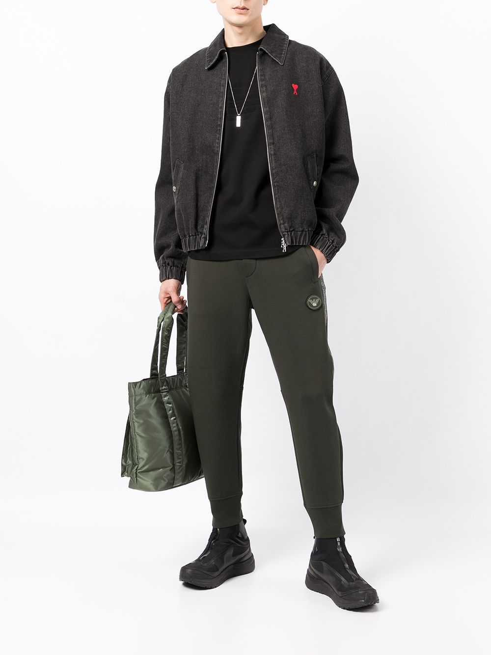 EMPORIO ARMANI Classic Logo Cotton T-Shirt for Men