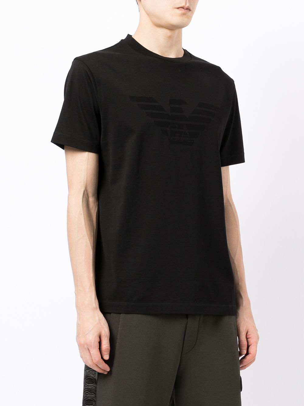 EMPORIO ARMANI Classic Logo Cotton T-Shirt for Men