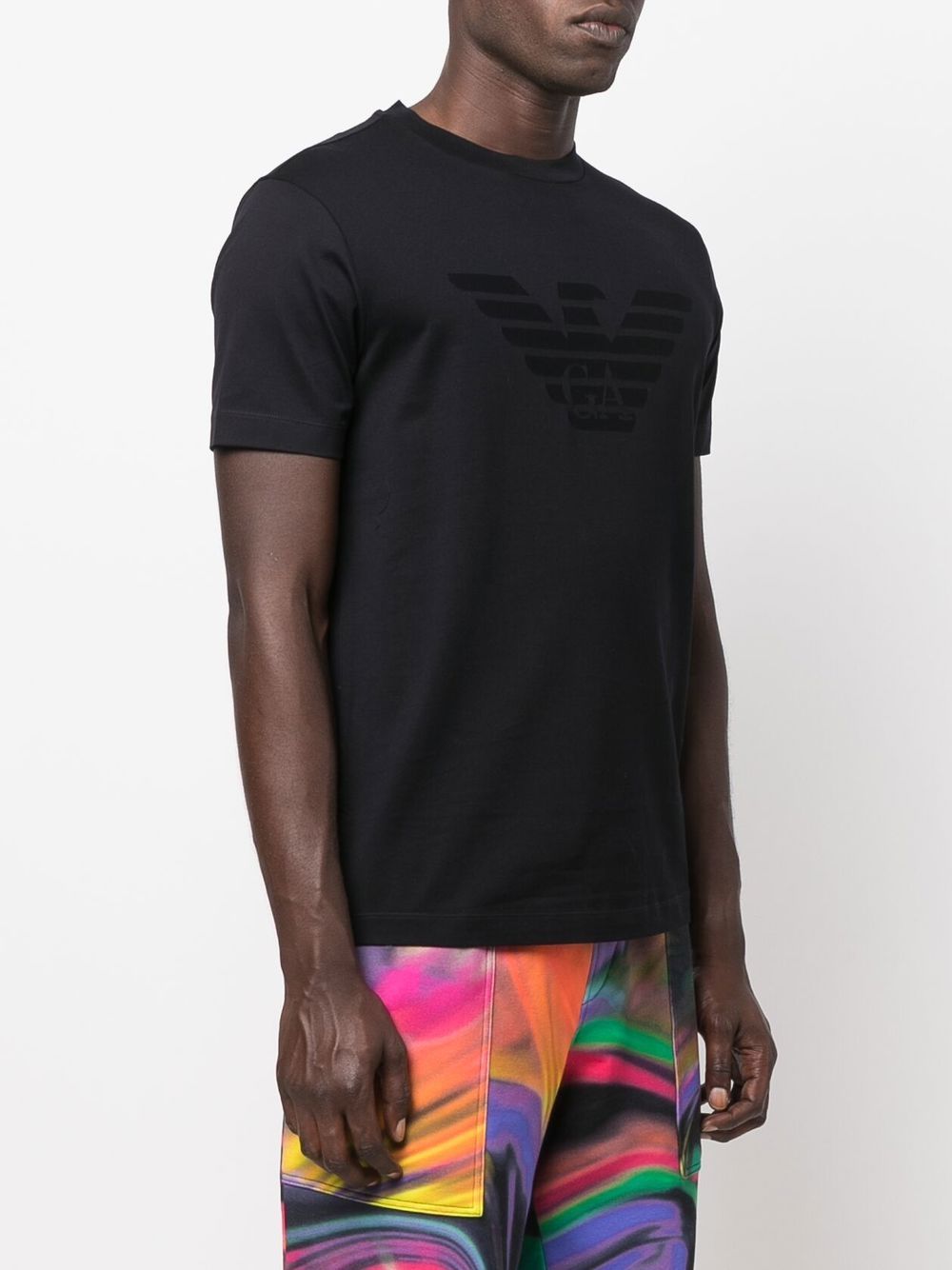EMPORIO ARMANI Cotton Logo T-Shirt for Men - FW25 Collection