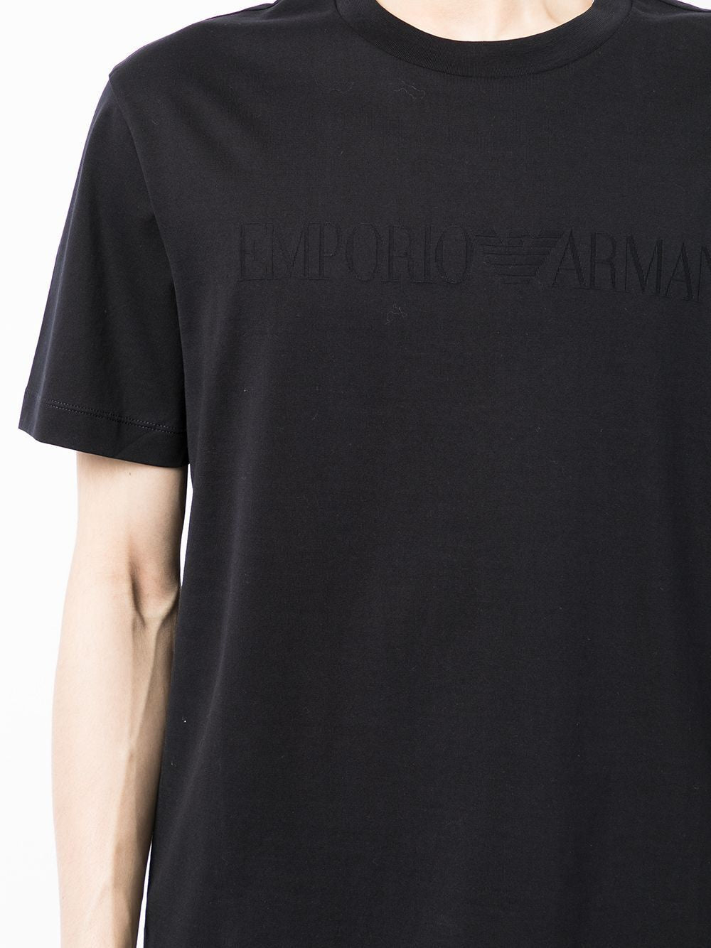 EMPORIO ARMANI Logo Print Short Sleeved T-Shirt for Men - SS25 Collection