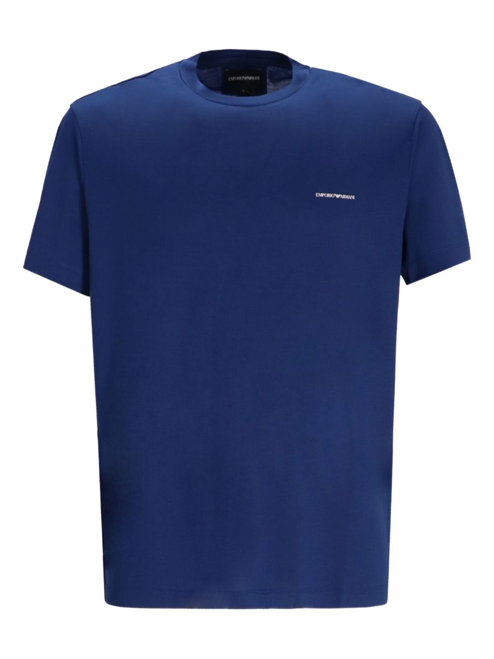 EMPORIO ARMANI Logo Cotton Blend T-Shirt - Crew Neck, Short Sleeves