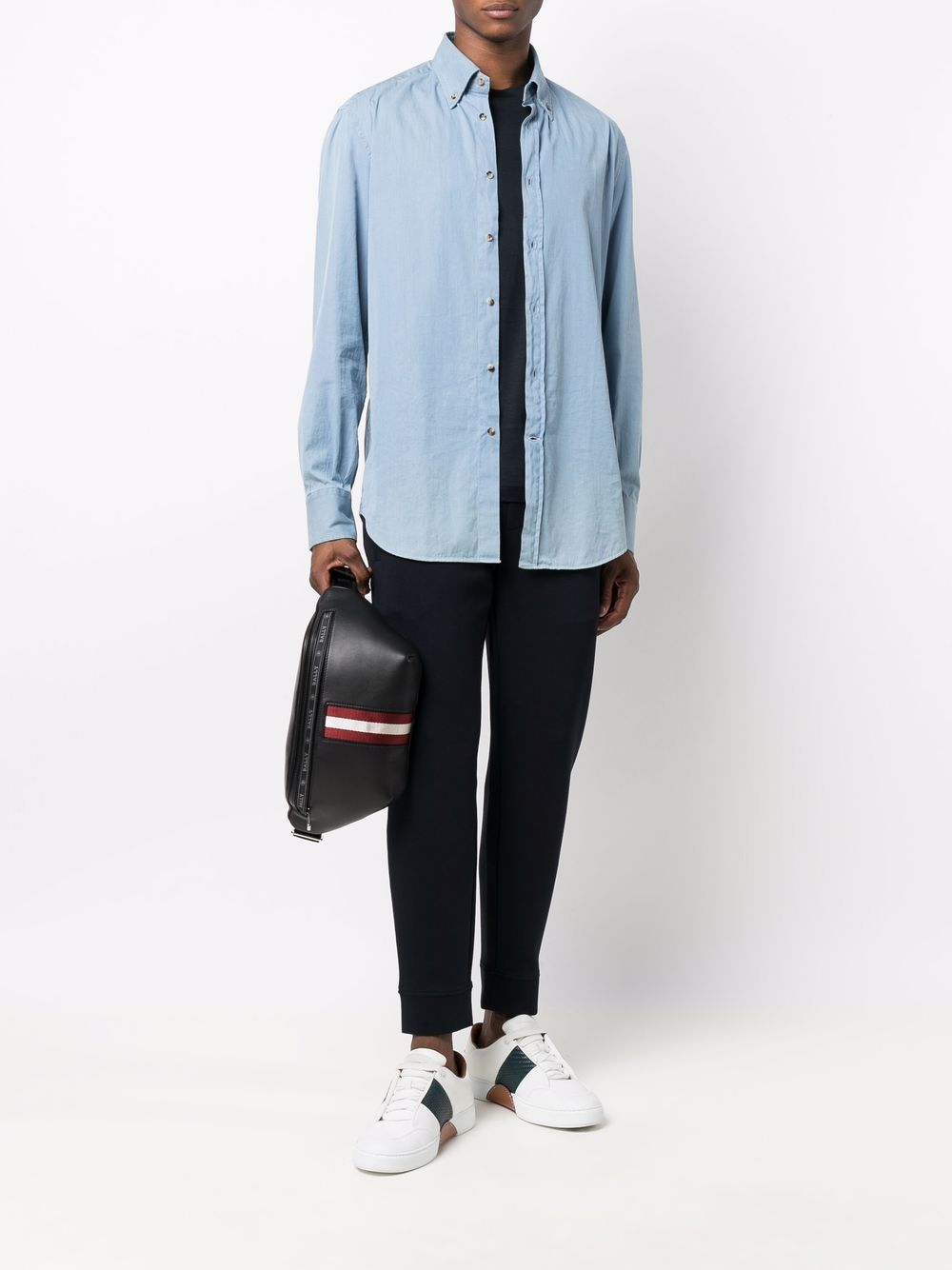 EMPORIO ARMANI Logo Cotton Blend T-Shirt for Men