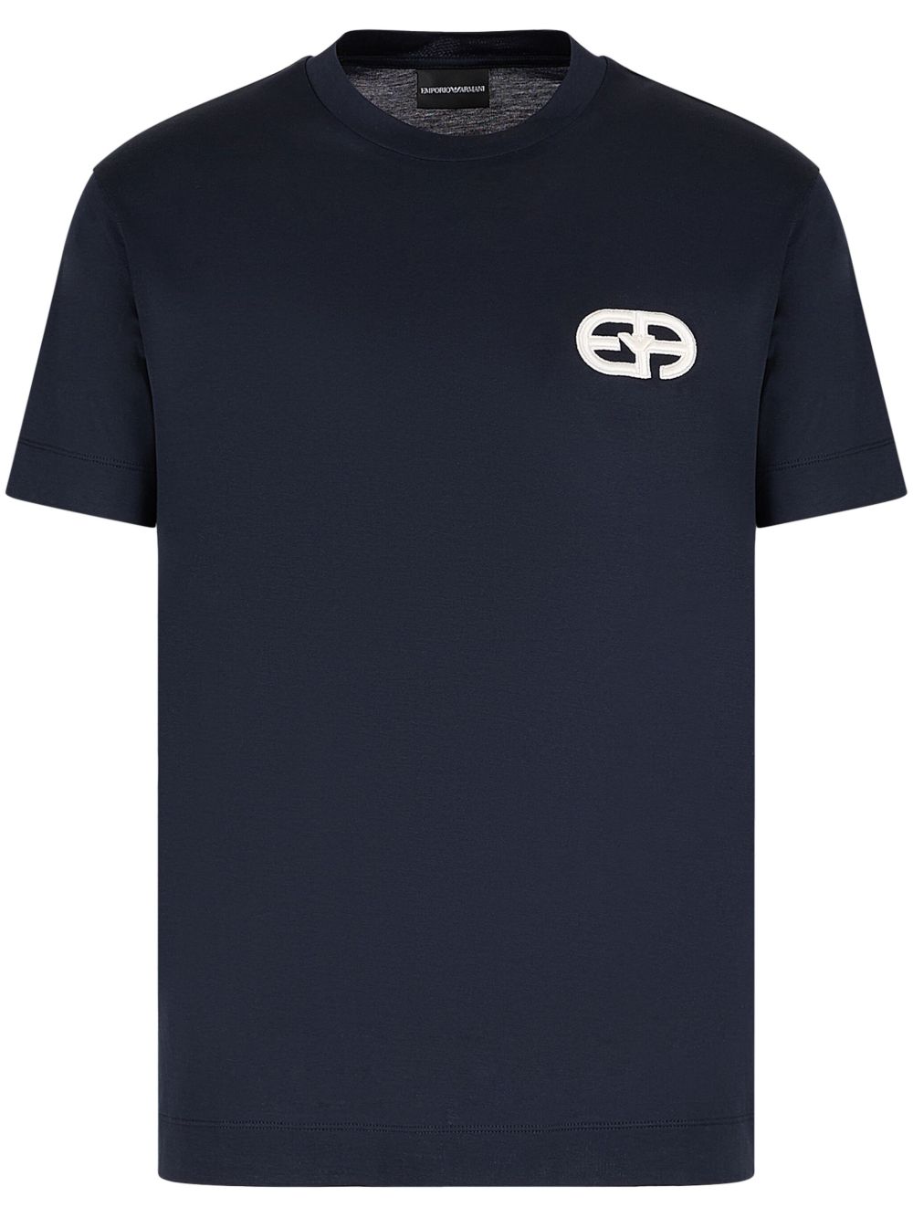 EMPORIO ARMANI Logo Cotton Blend T-Shirt for Men - FW25