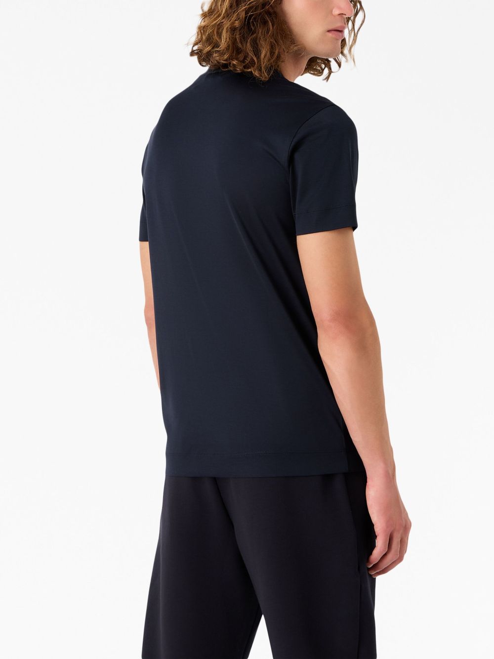 EMPORIO ARMANI Logo Cotton Blend T-Shirt for Men - FW25
