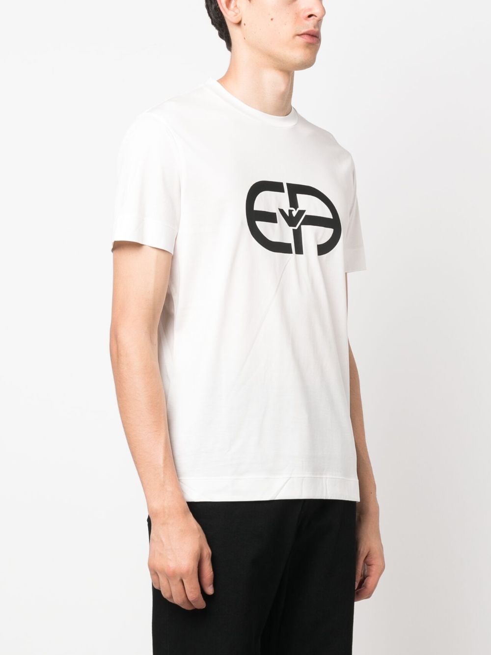 EMPORIO ARMANI Logo Cotton Blend T-Shirt