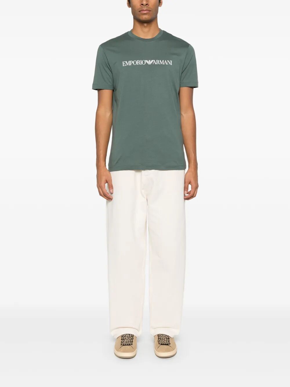 EMPORIO ARMANI Men's Cotton T-Shirt - SS25 Collection