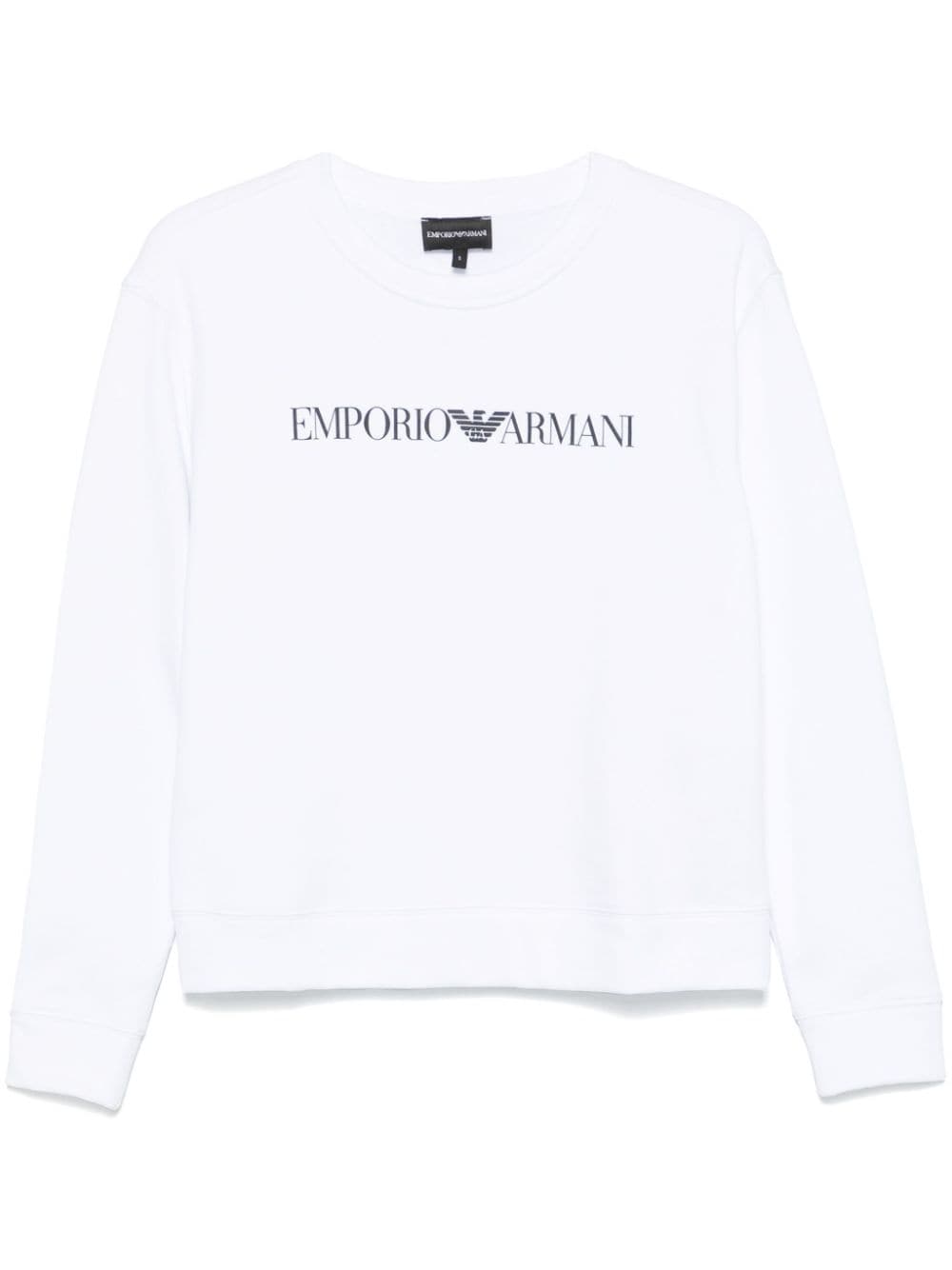 EMPORIO ARMANI Logo Cotton Sweatshirt for Women
