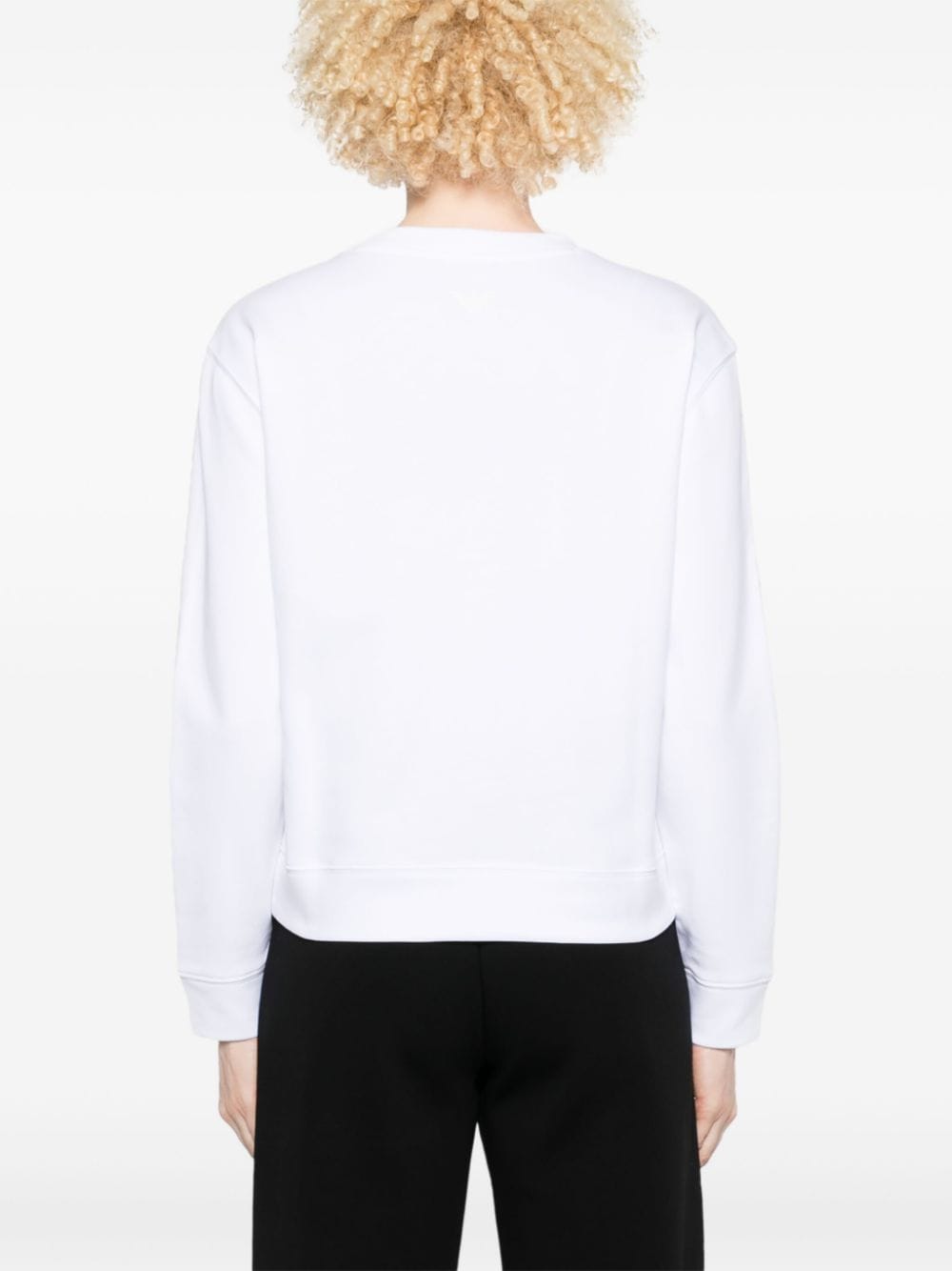 EMPORIO ARMANI Logo Cotton Sweatshirt for Women