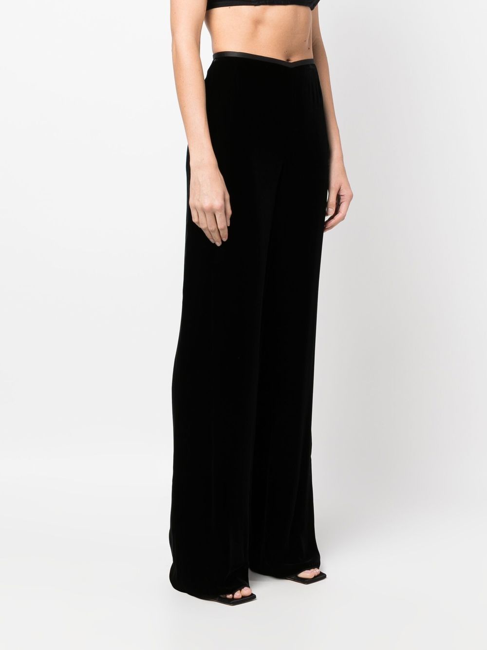 EMPORIO ARMANI Fine Knit Trousers with Elasticated Waistband for Women