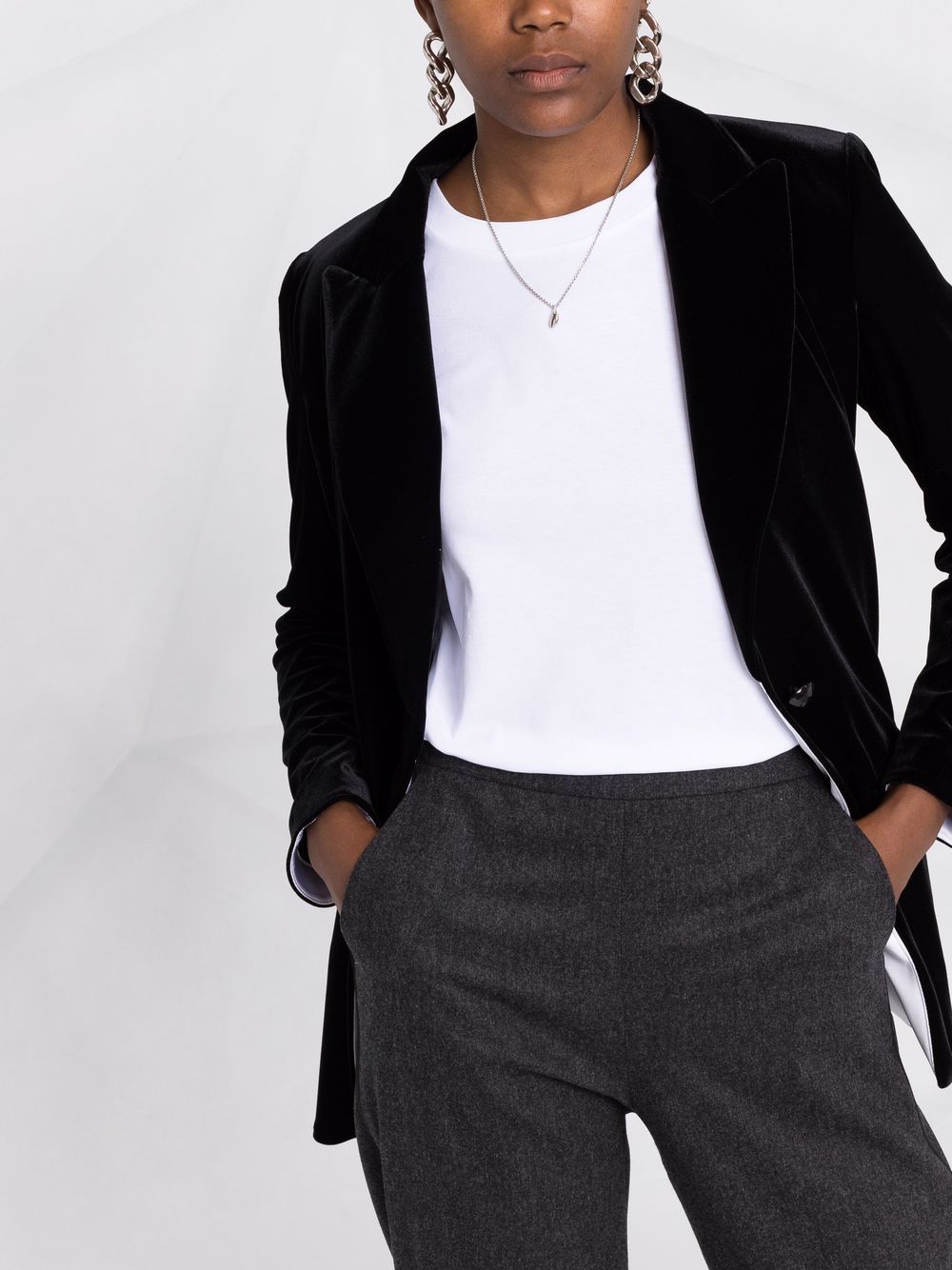 EMPORIO ARMANI Cotton Crewneck T-Shirt for Women - SS25