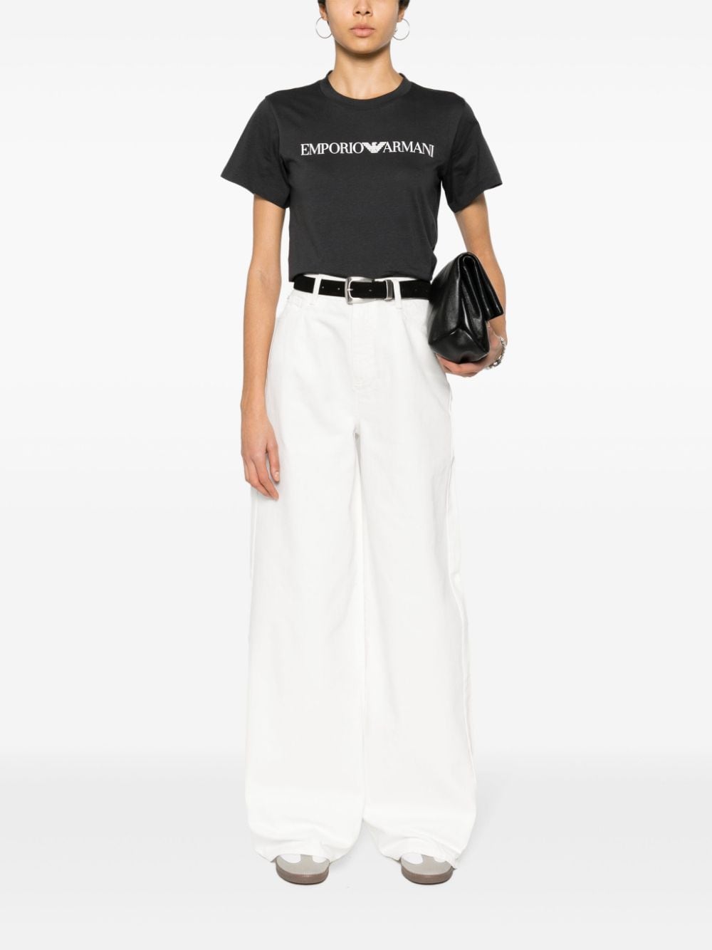 EMPORIO ARMANI Logo Cotton T-Shirt for Women - SS25