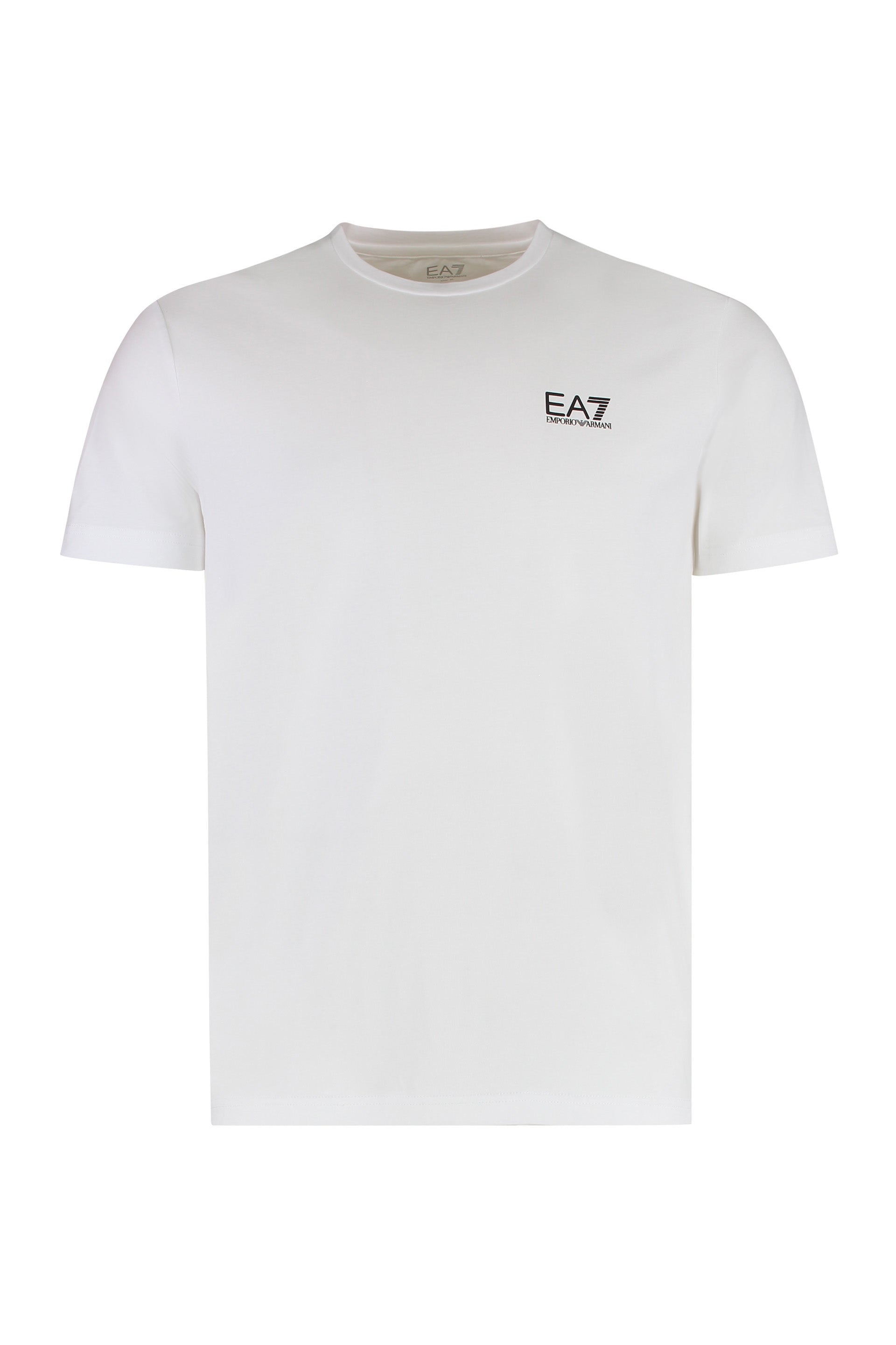 EA7 Contrast Logo Cotton T-Shirt