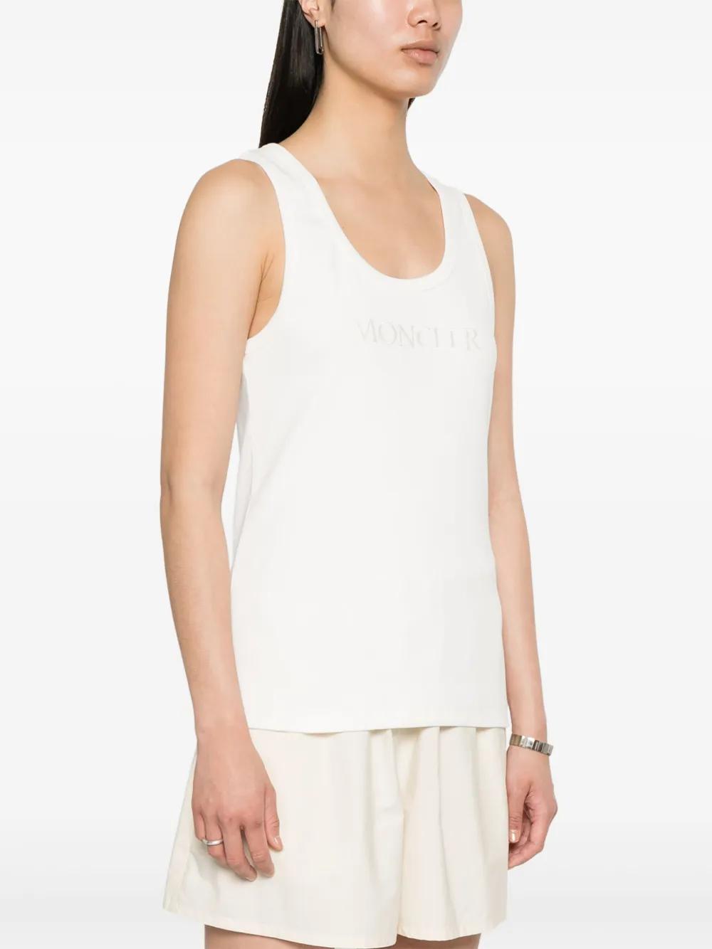 MONCLER Slim Fit Logo Top for Women - Size S
