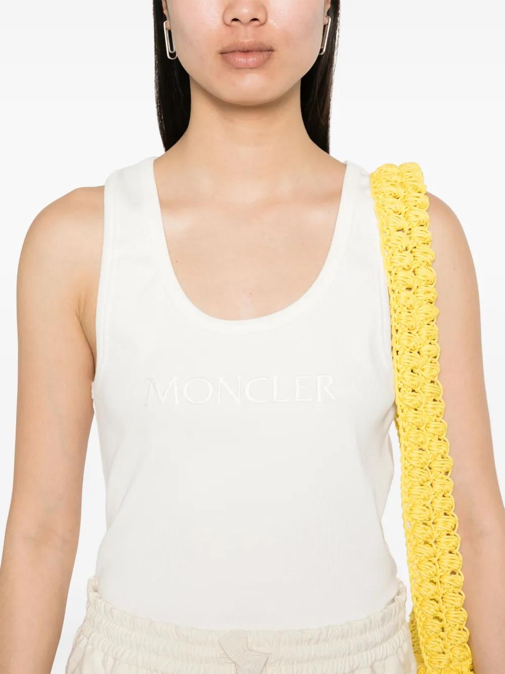 MONCLER Slim Fit Logo Top for Women - Size S