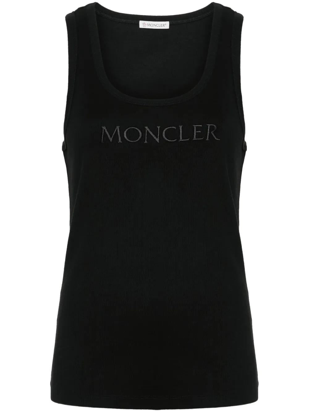MONCLER Slim Fit Logo Top - Size S
