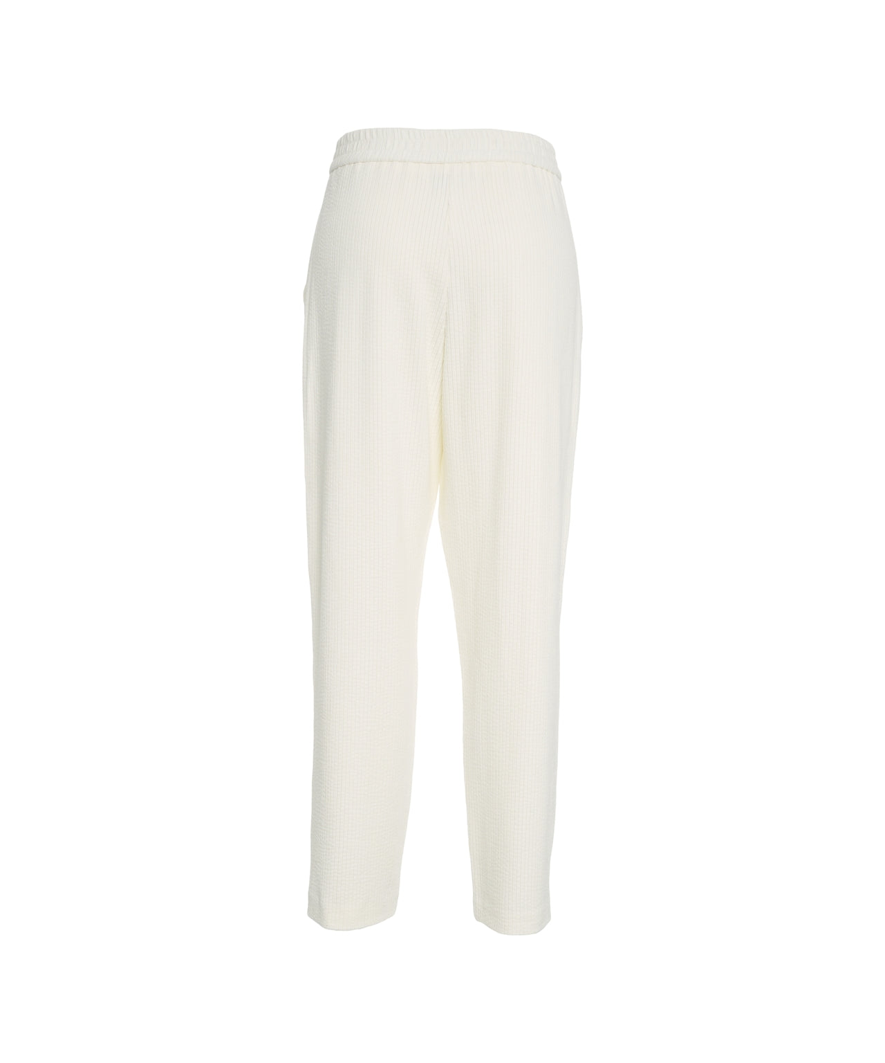 8PM Women's Wide Leg Trousers with Elastic Waistband