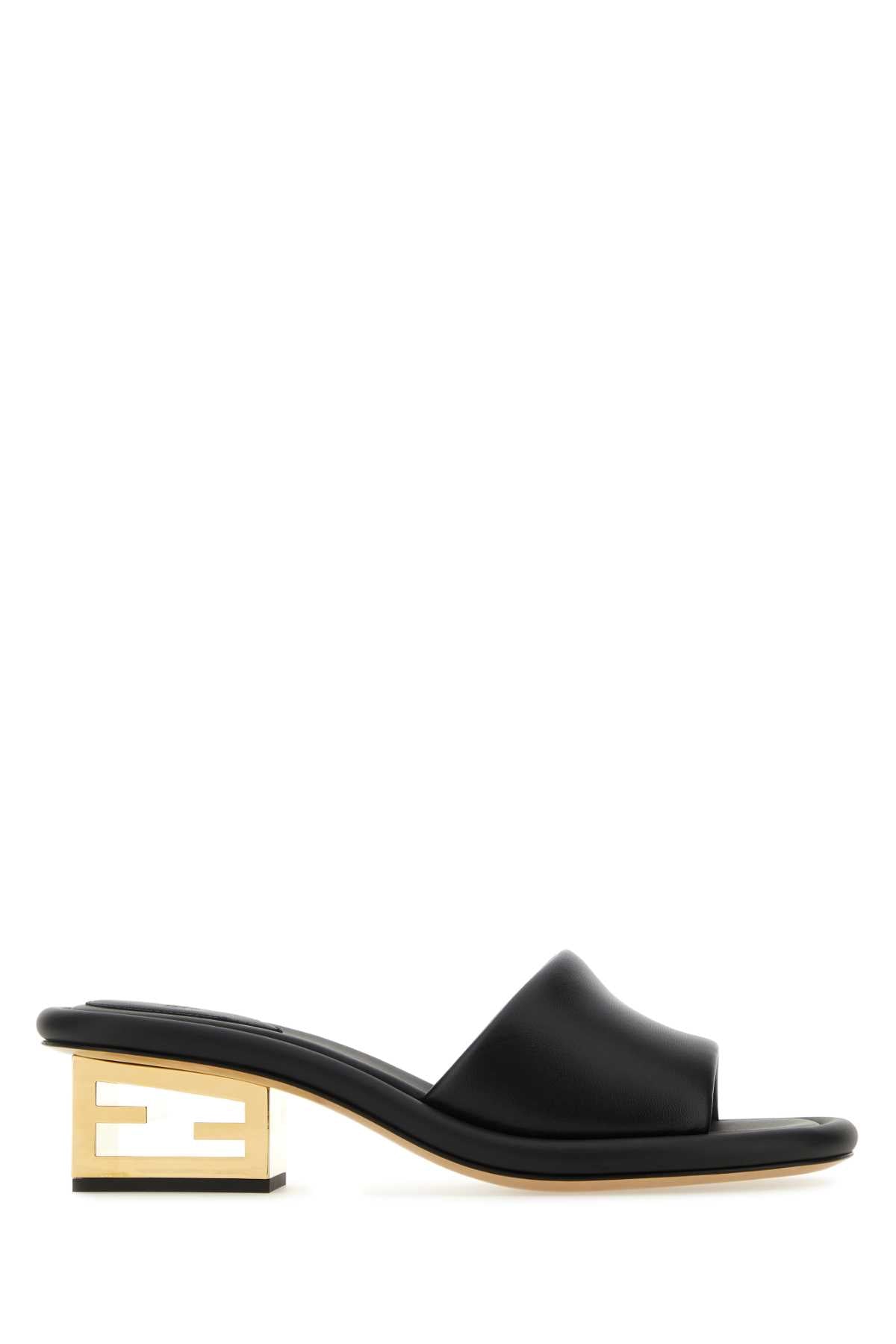 FENDI Mini Nappa Leather Baguette Flat