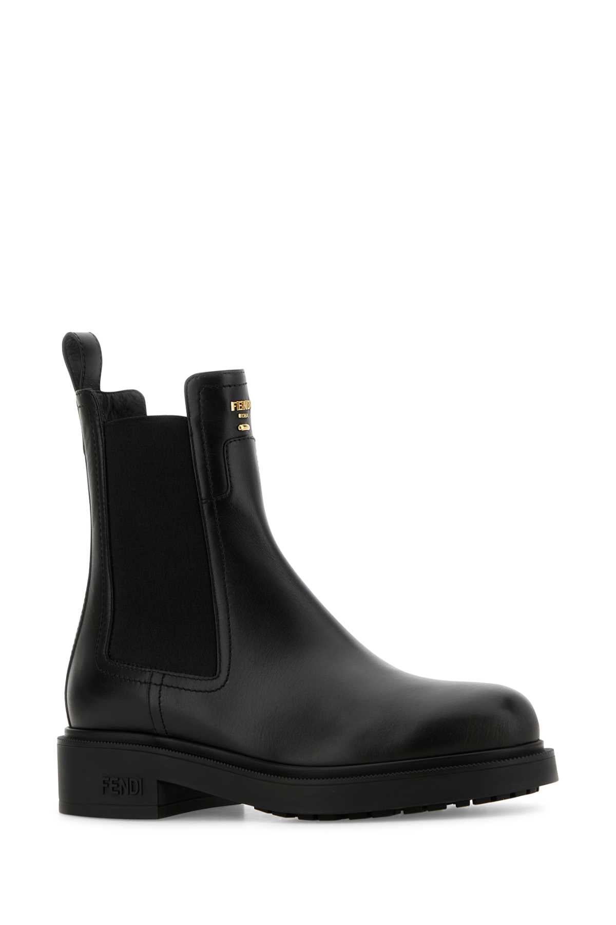 FENDI Leather Filo Ankle Boots for Women