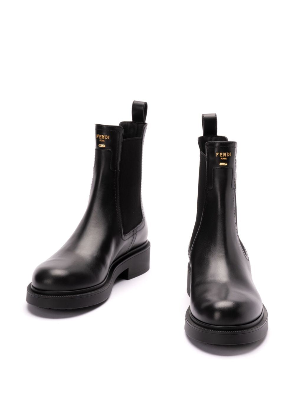 FENDI Leather Filo Ankle Boots for Women