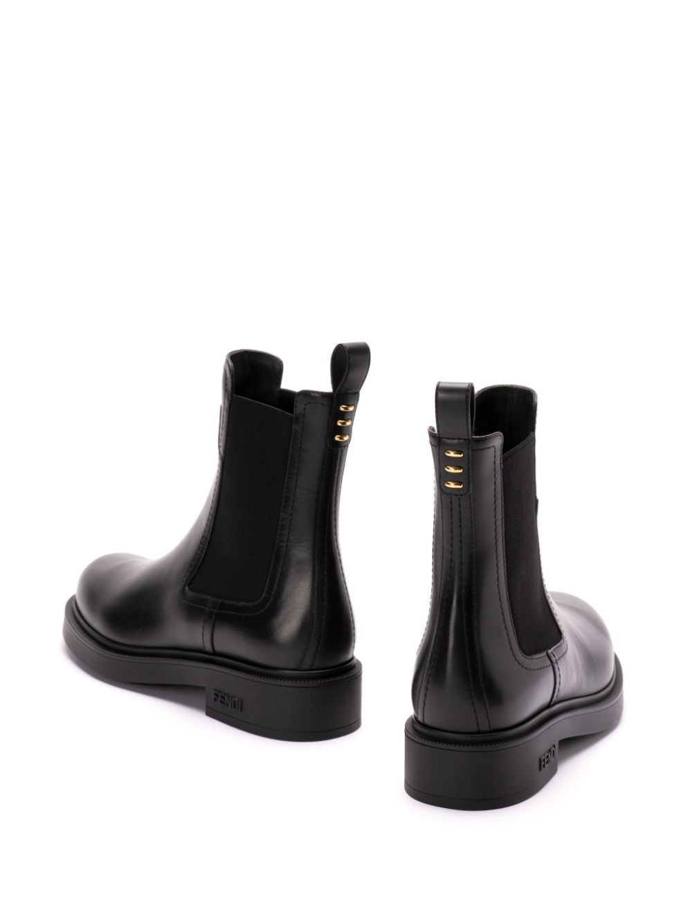 FENDI Leather Filo Ankle Boots for Women