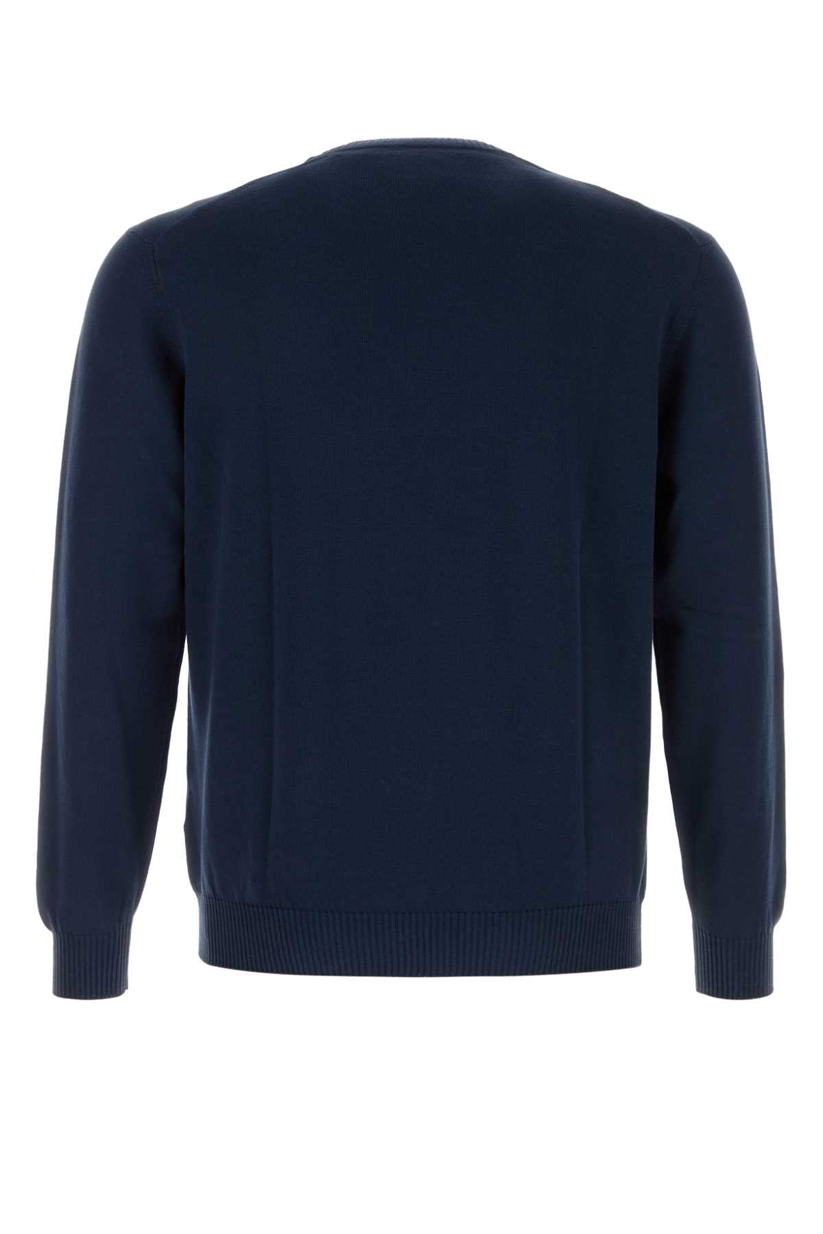 FEDELI Cotton Crewneck Sweater for Men