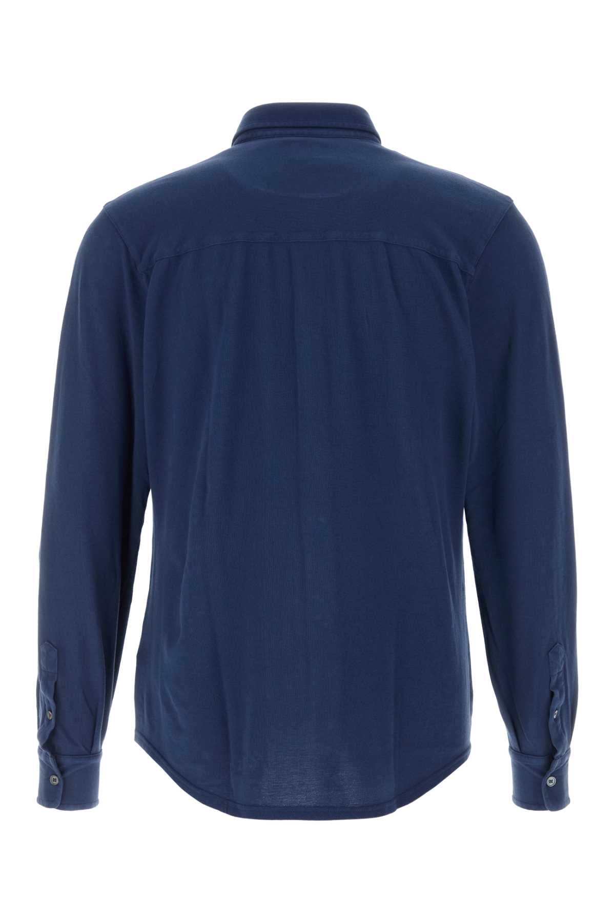 FEDELI Oxford Mini Polo Shirt for Men