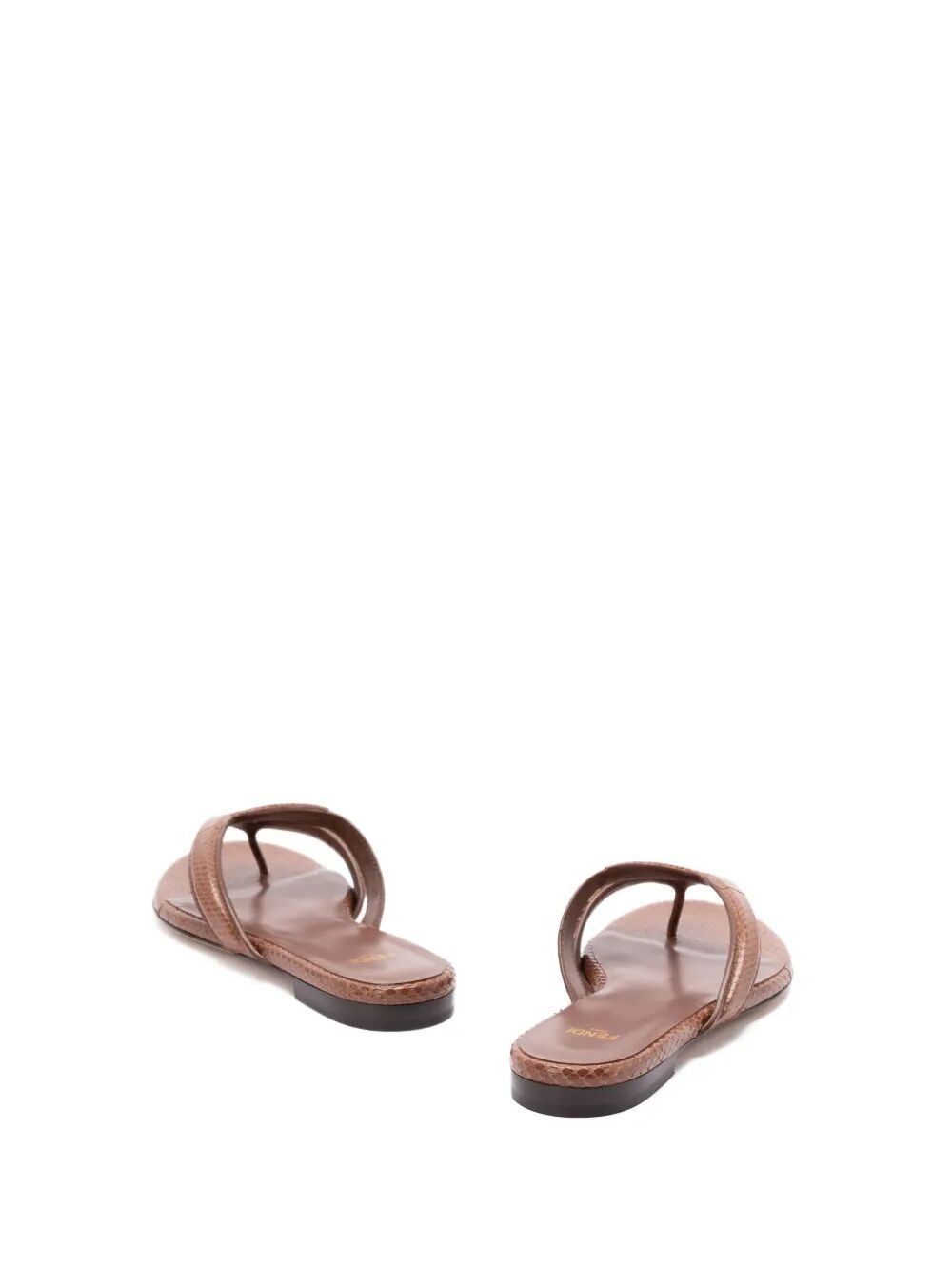 FENDI Leather Thong Slippers for Women - SS25 Collection
