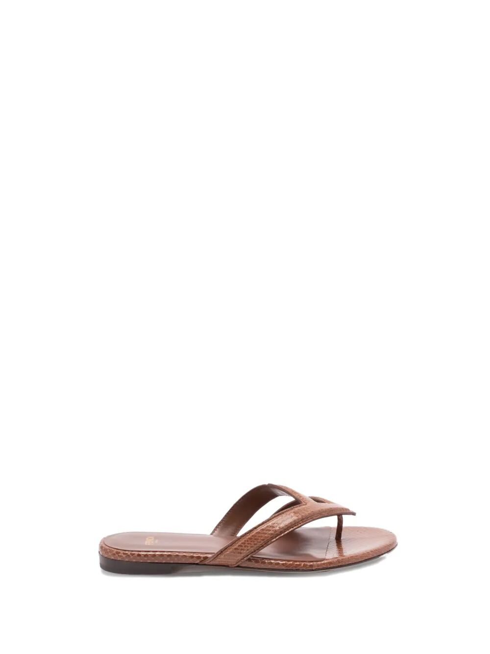 FENDI Leather Thong Slippers for Women - SS25 Collection