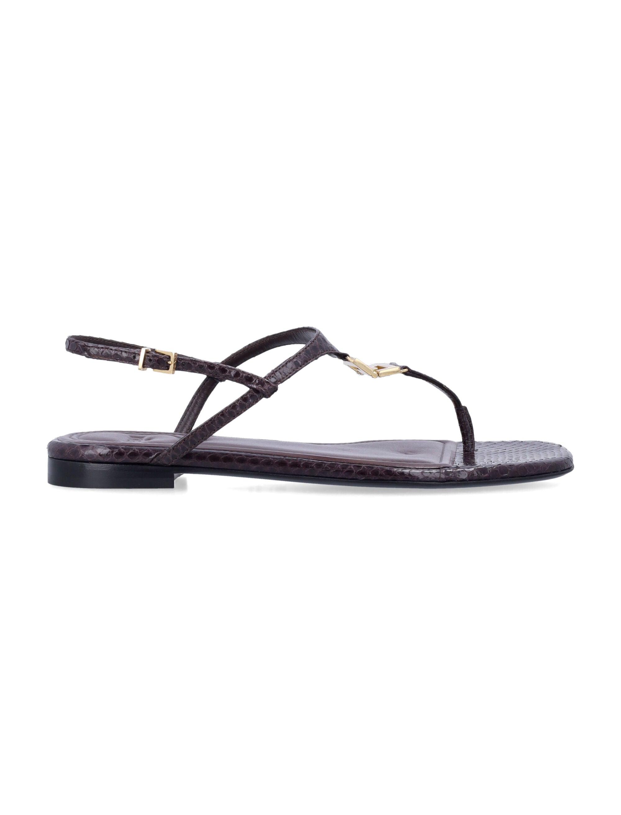 FENDI Folded Leather Sandals for Women