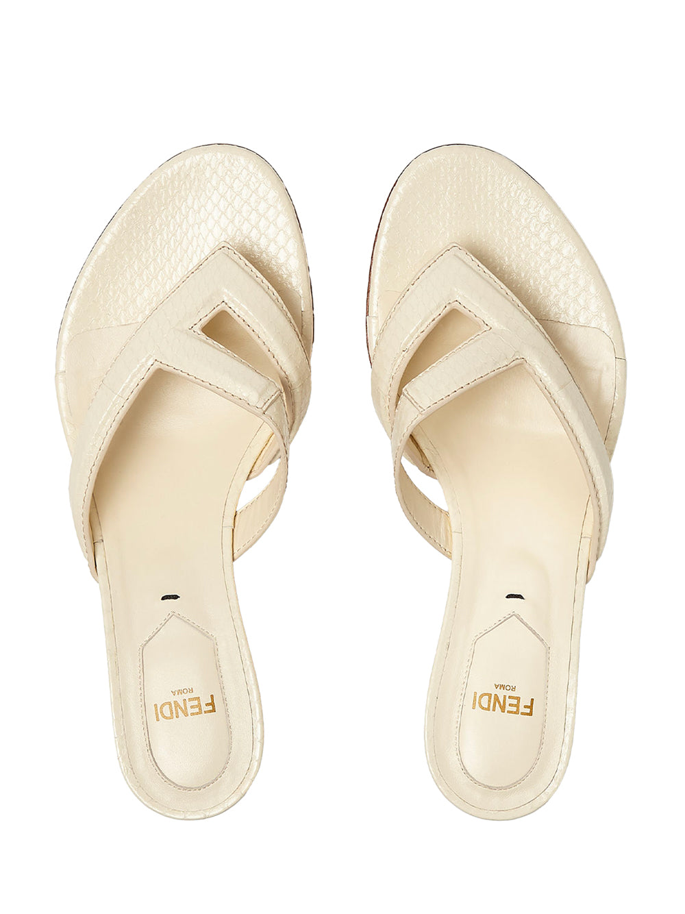 FENDI Fling Mini Sandals with 4.6 cm Heel