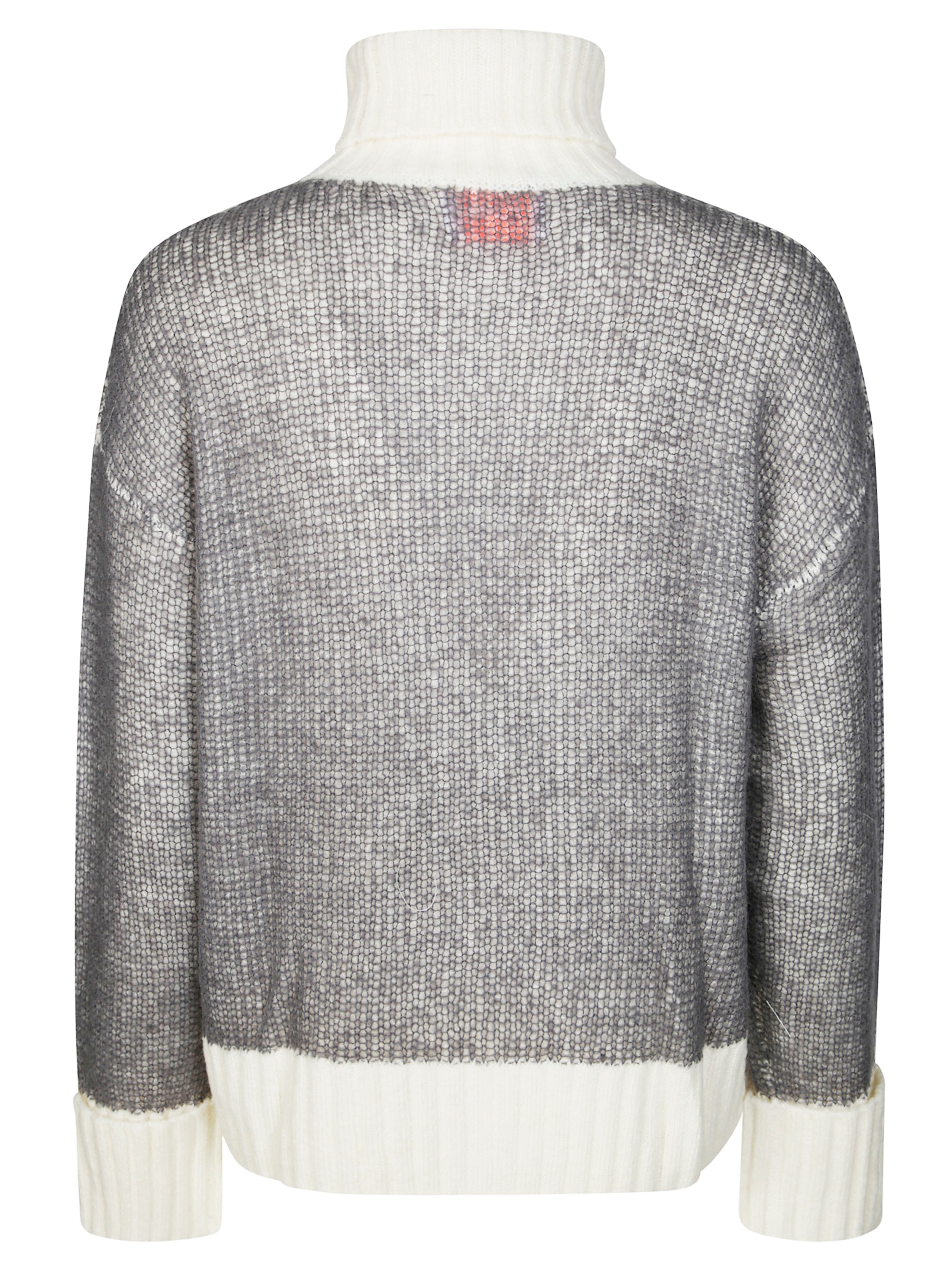 SUN 68 Bicolor Men's Crewneck Sweater - FW25