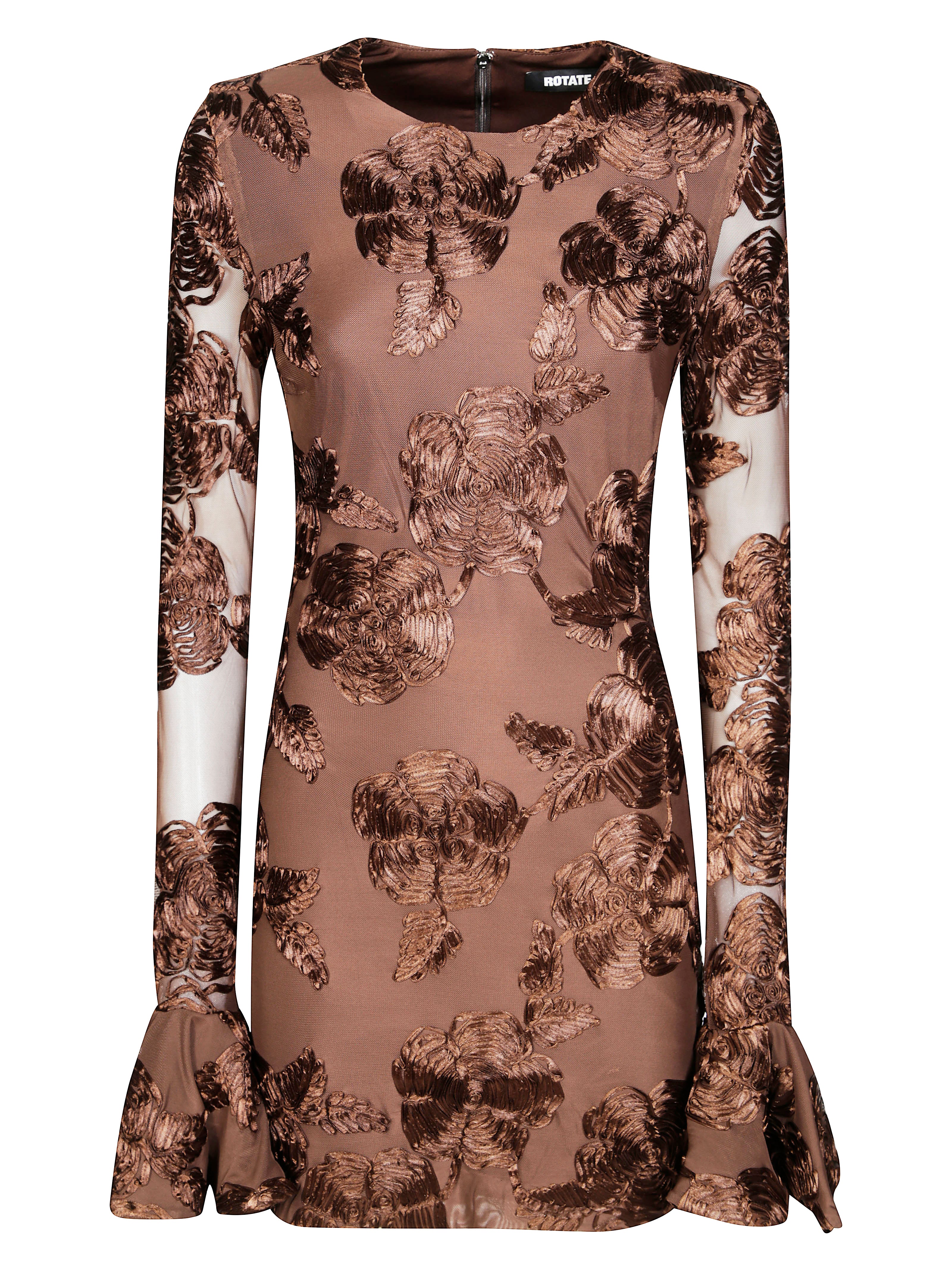 ROTATE Men's Mini Flower Mesh Dress