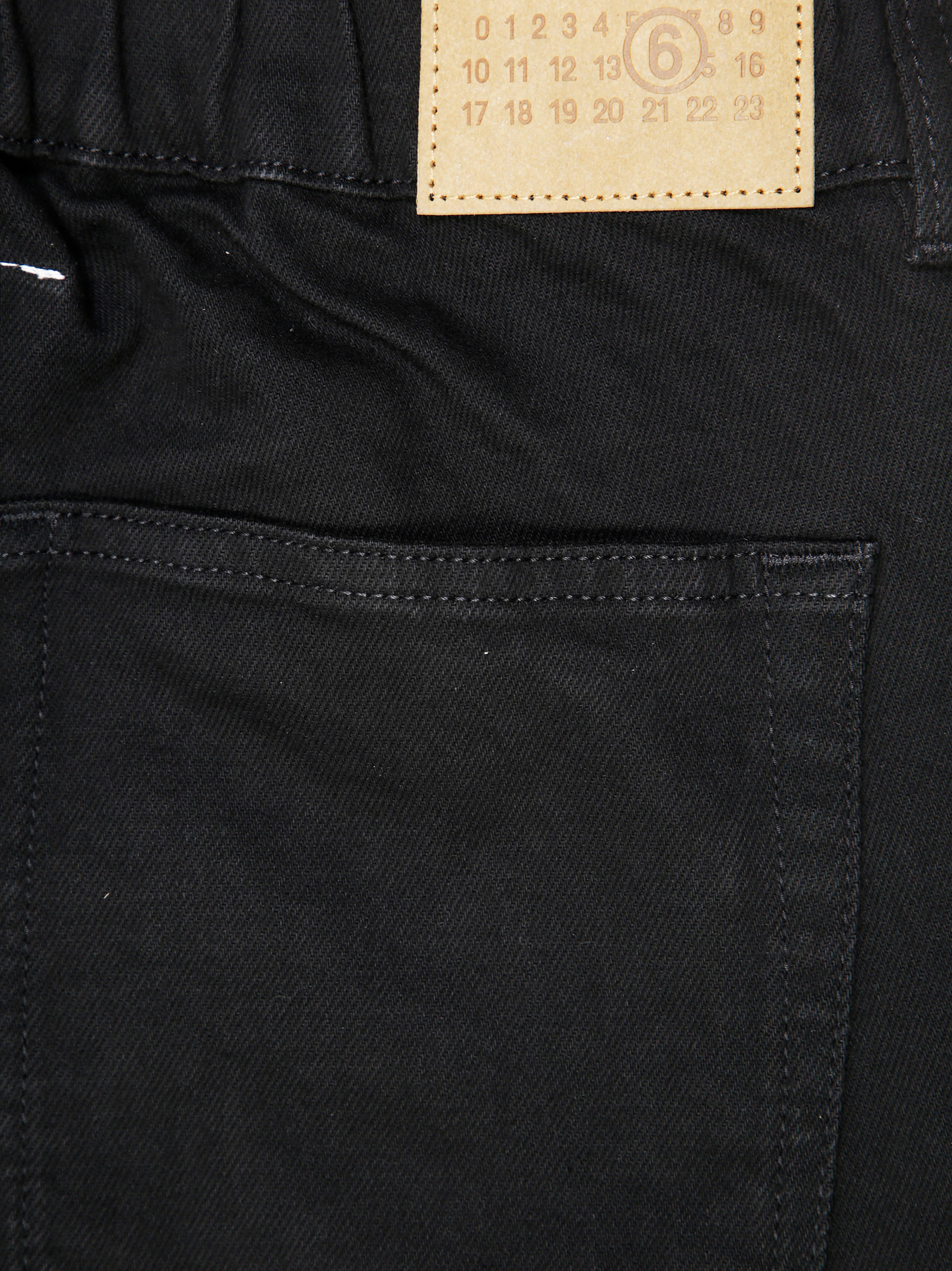 MM6 Baggy Wide-Leg Jeans with External Buttons