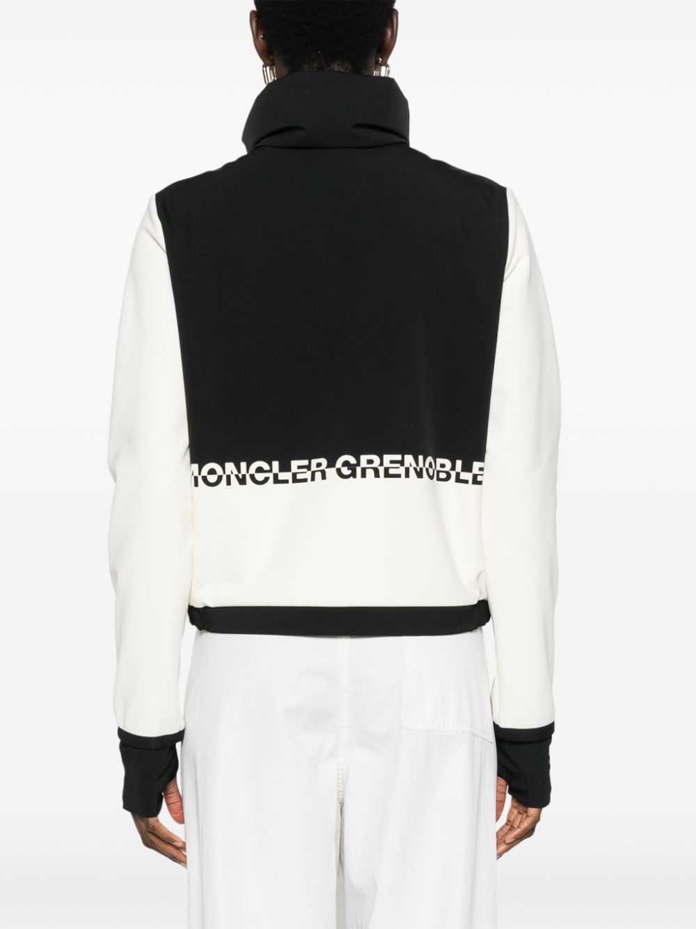 MONCLER GRENOBLE Padded Cardigan with Stand-Up Collar for Women