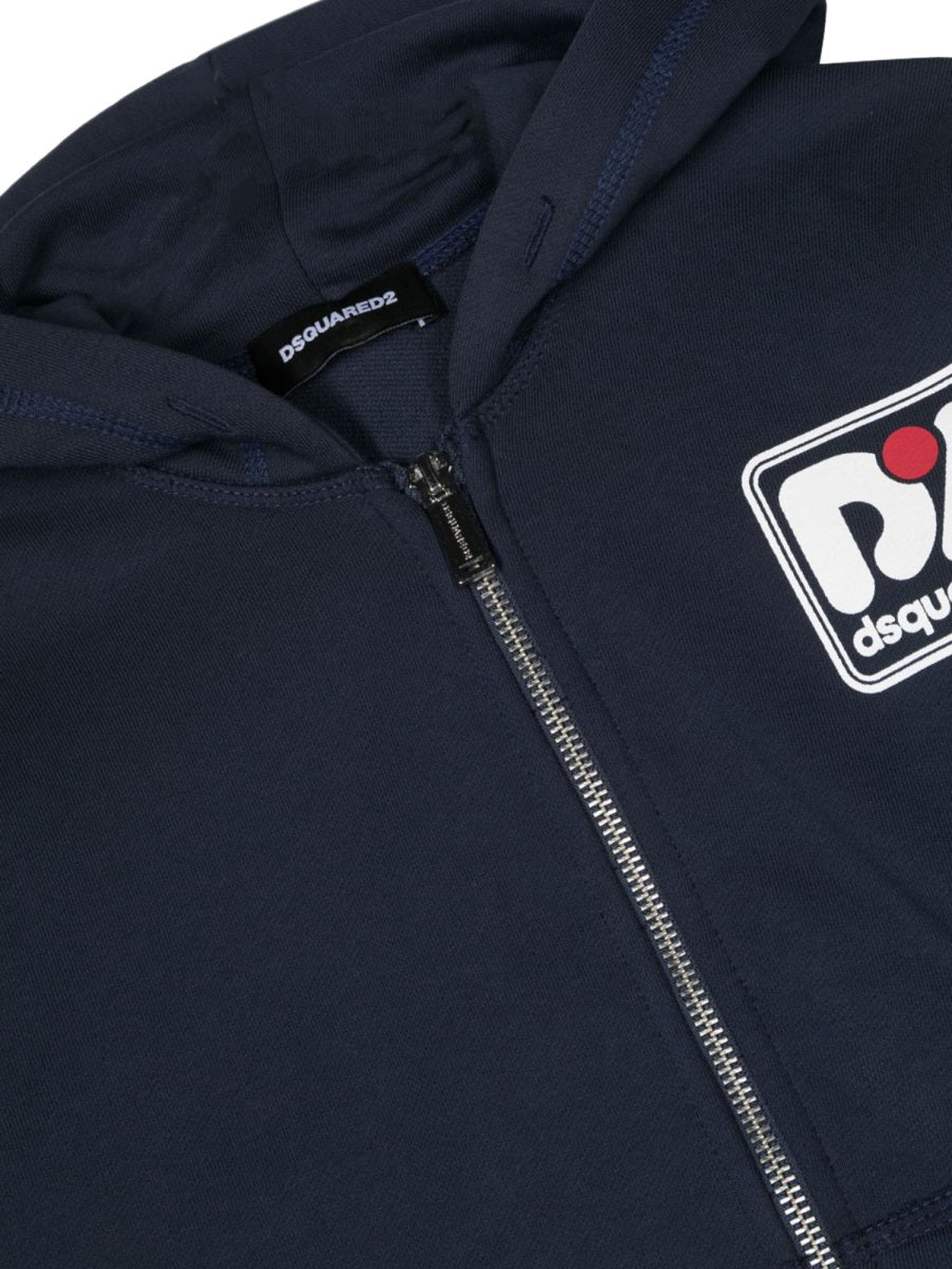 DSQUARED Unisex Mini Zipper Hoodie