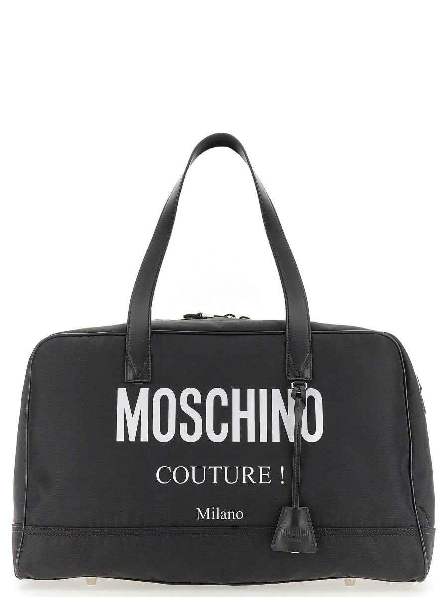 MOSCHINO COUTURE Nylon Travel Handbag