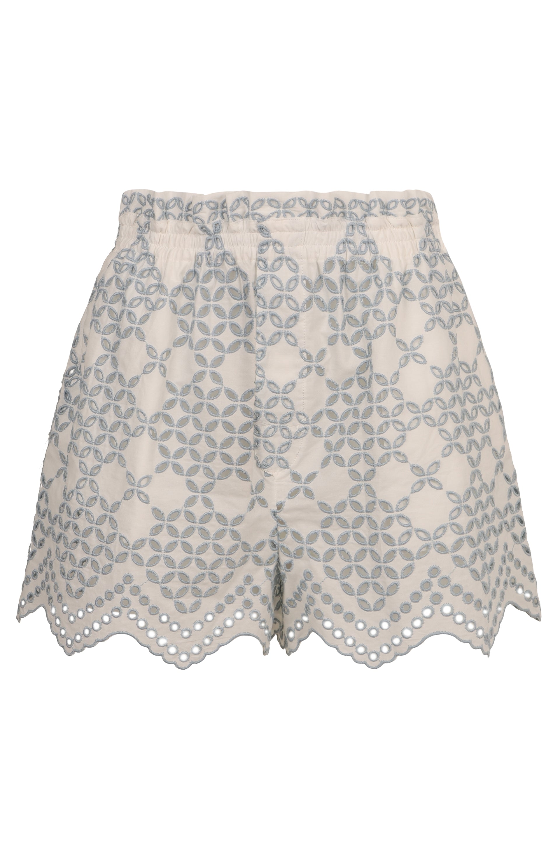 RAQUEL DINIZ Cotton Blend Mini Shorts