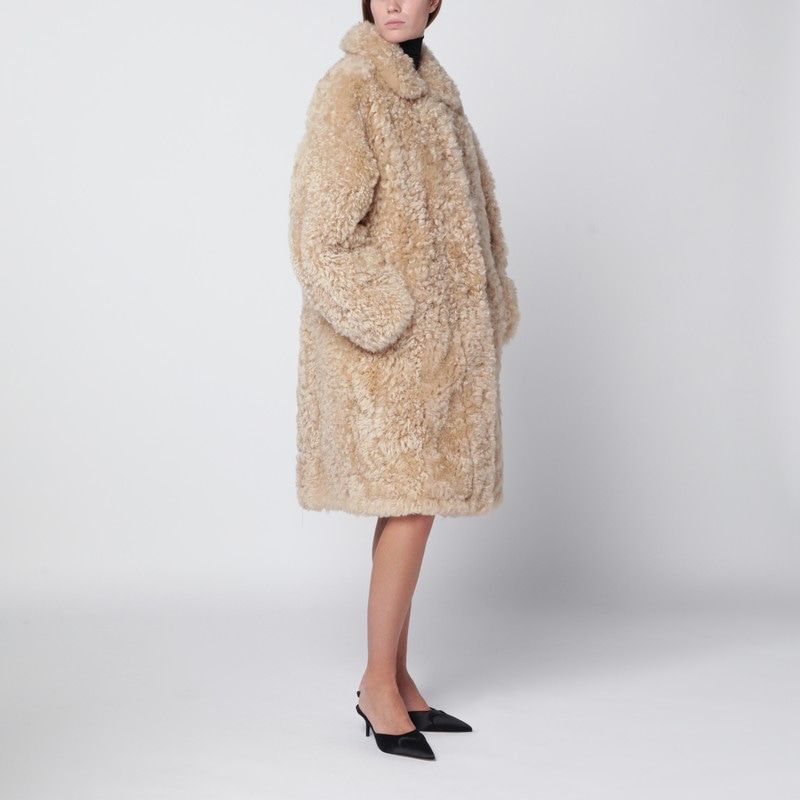 SWORD Faux Fur Jacket with Leather Lining