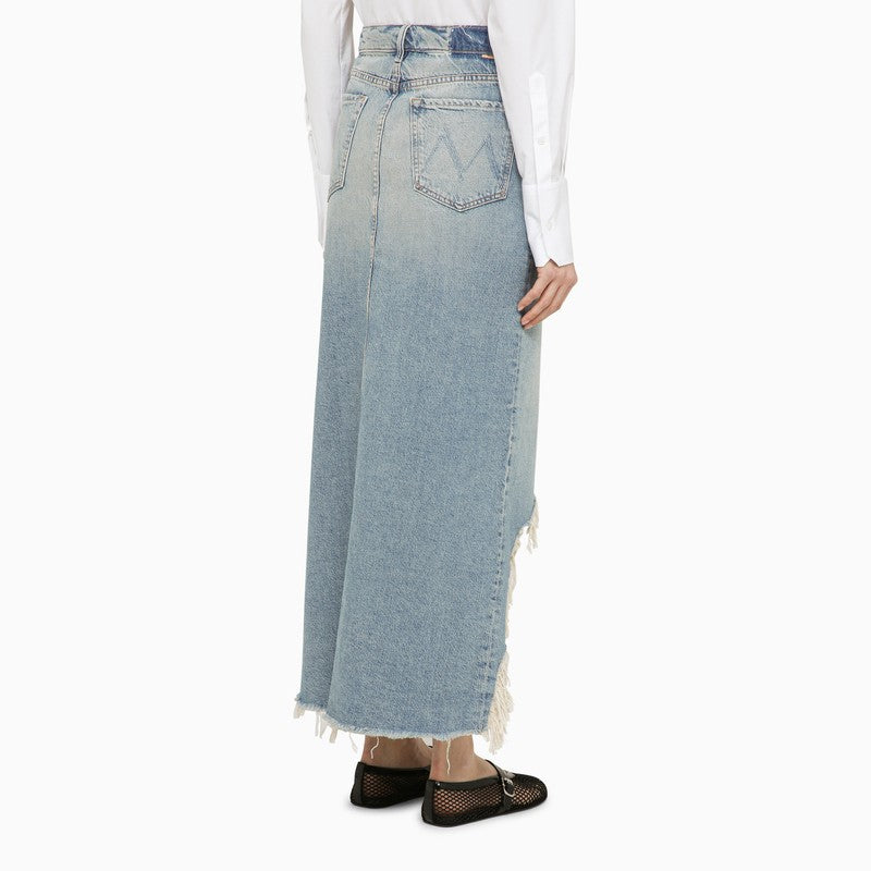 MOTHER Frayed Hem Maxi Long Skirt