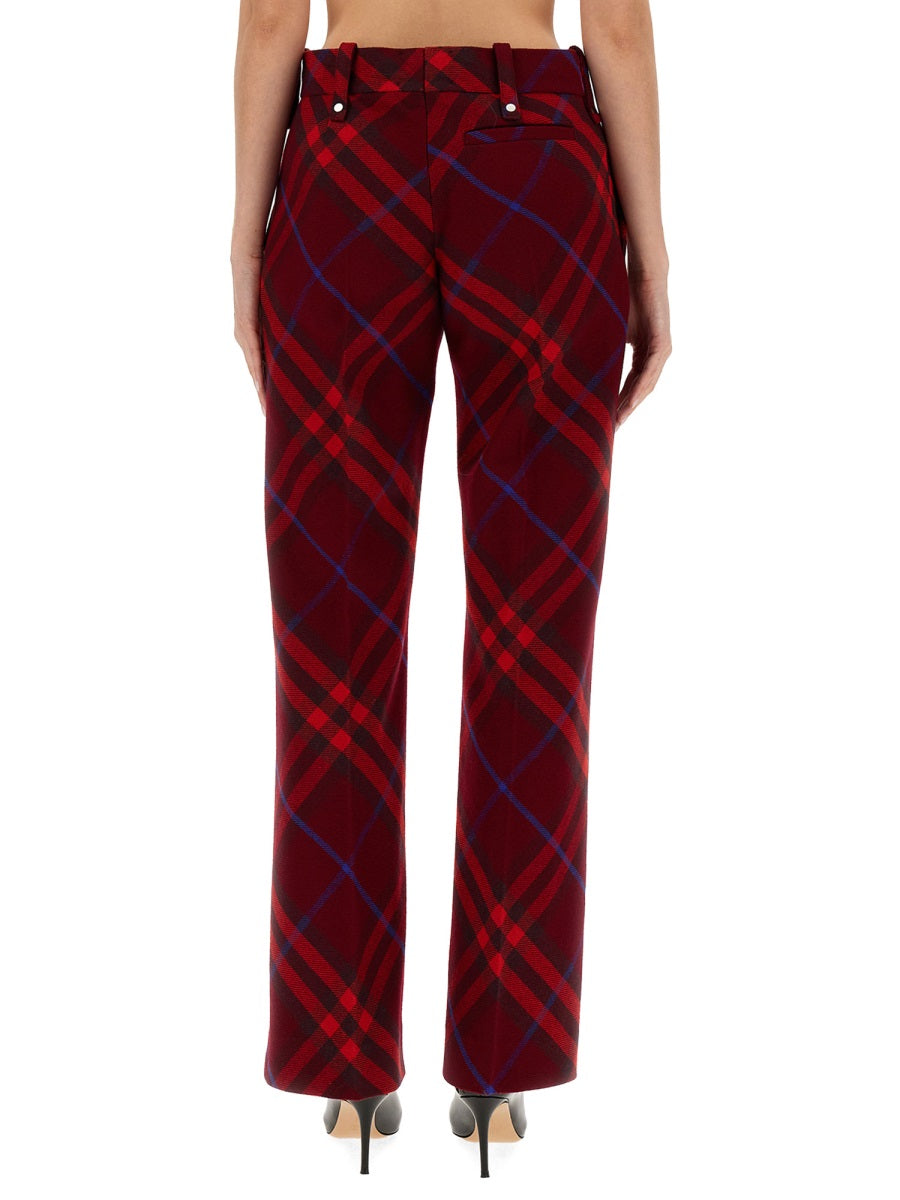 BURBERRY Regular Fit Wool Trousers Size 8