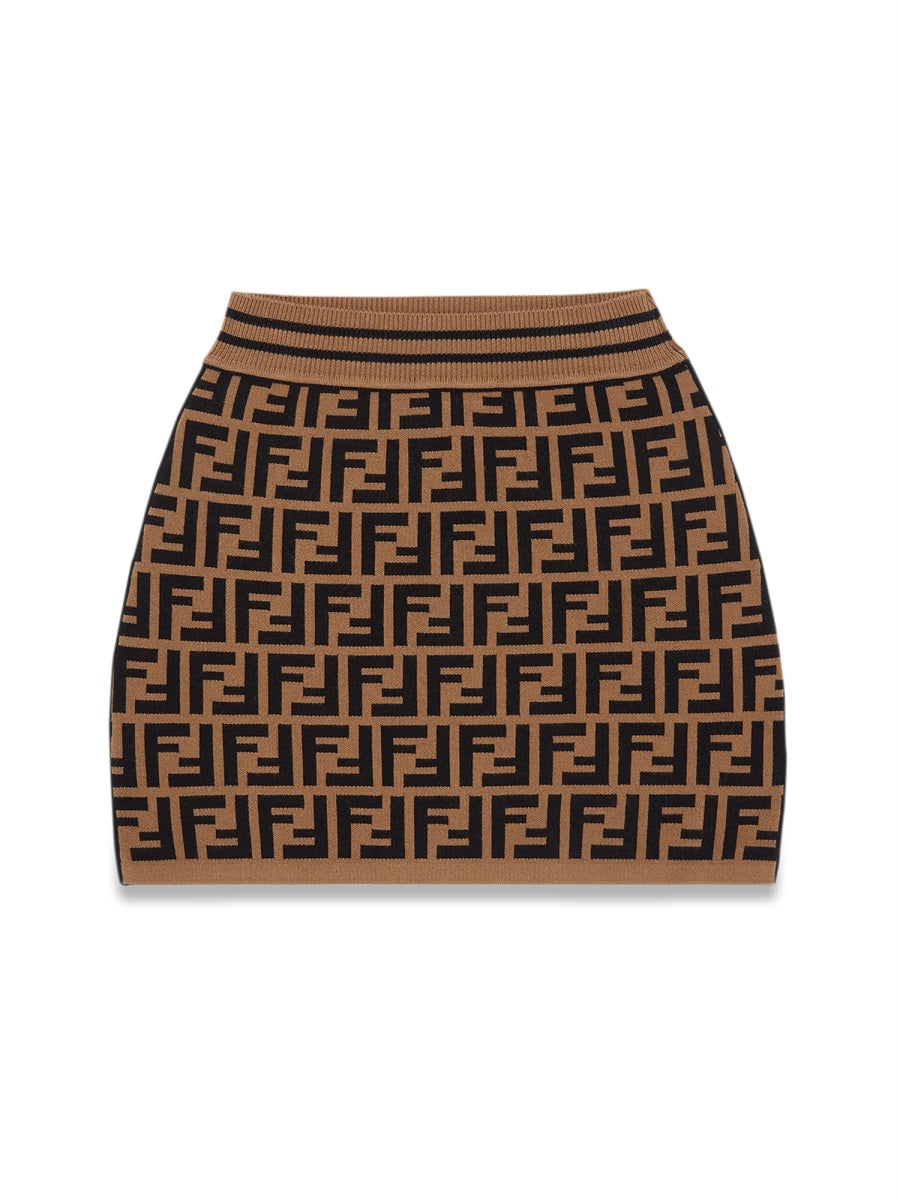 FENDI Knit Mini Skirt for Girls