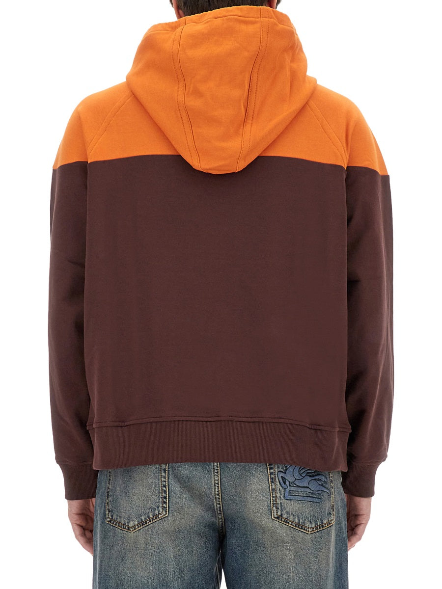ETRO Classic Hooded Sweatshirt with Logo - Regular Fit Size L
