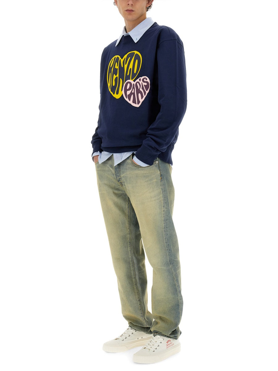 KENZO Regular Fit Sweatshirt with Logo - Size L