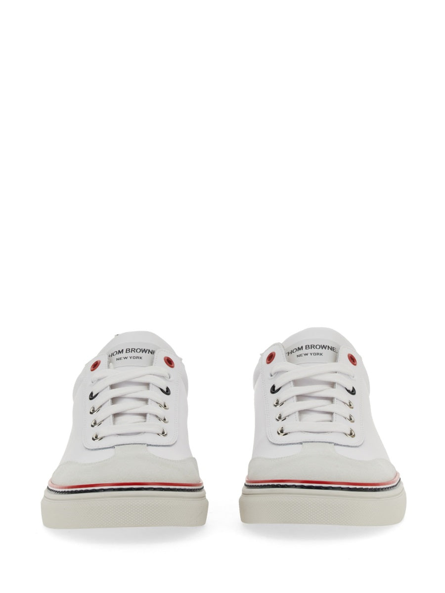 THOM BROWNE Low-Top Leather Sneakers for Men