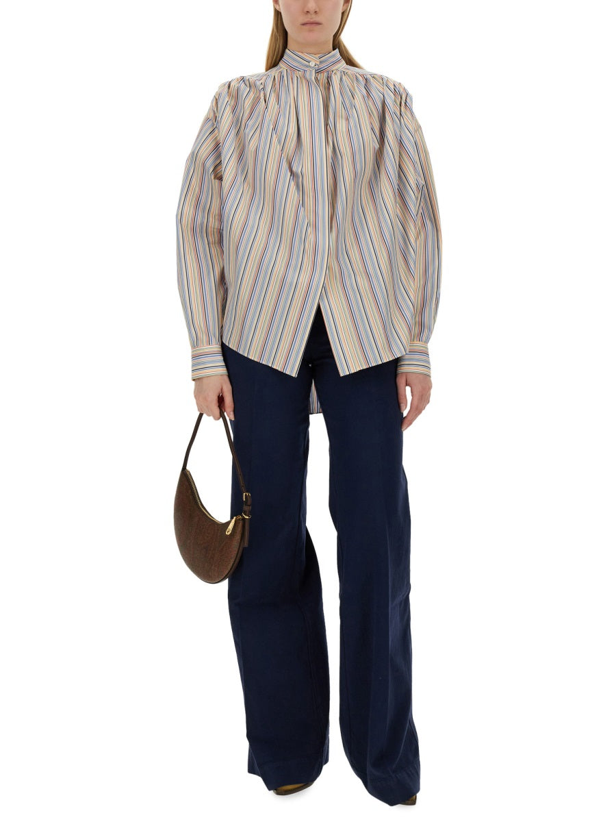 ETRO Striped Blouse - Regular Fit, Size 40 IT